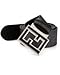 Fendi Zucca College Reversible Belt Logo Blue Black Navy New