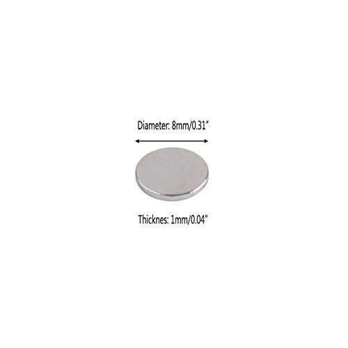 Zicome 100Pcs Round Magnets for Fridge, Office, Dry Erase Board, Refrigerator, Whiteboard, Map