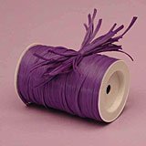 Purple Matte Raffia Ribbon, 1/4