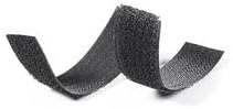 MJ May 1006-AP-PB/L-5 Velcro Brand, 2" Wide, Plain Back, Loop, 5' Length, Black
