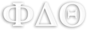 Officially Licensed Phi Delta Theta 8" x 3" Window Decal - White