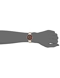 Anne Klein aleación de metal y de cuarzo para mujer vestido reloj, color: dorado rosa (Modelo: AK   2946rmrg)