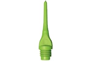 KOWAKU Mueller 1/4" Plastic Keypoint Dart Tip – Bag/100 - American Made (Neon Green)