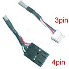 SuperEcable - 24058 - Toshiba SCSI DVD Device Driver Audio Cable, 4P Black to 3P White