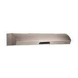 Broan QP236SS 350 CFM 36-Inch Wide Steel Undercabinet Range Hood in Stainless Steel