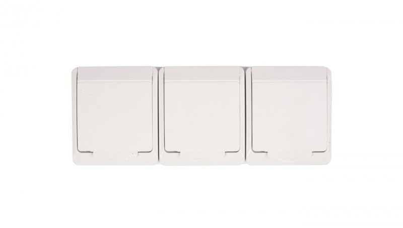 Hermes GNT 0323-02 5901130483921 3-Way Hermetic Socket Z/U 16A IP44 White