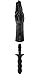 Doc Johnson Titanmen - The Hand with Removable Vac-U-Lock Compatible Handle - F-Machine and Harness Compatible - Dildo with Removable Handle - Black