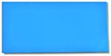 25 Dry Erase Magnet Shelf Labels 1" x 3" - Blue - 20 mil