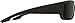 SPY Optic Piper, Rectangular Wrap Sunglasses, Color and Contrast Enhancing Lenses, Matte Black - Grey Polarize Lenses