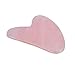Timoo Pink Rose Quartz Gua Sha, Natural Jade Gua Sha Scraping Massage Tools for Relaxing Muscles on Face and Body
