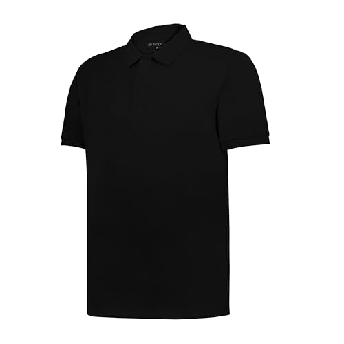 Holloway Mens Core Cotton Polo, Black, 3X-Large