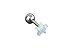 5mm 16g 16-gauge Stainless Steel Fashion Body Jewelry Mini Small Lovely Beautiful Cute Cool Cartilage Tragus Barbell Opal Jewish Dallas Death Star Earring Piercing For Women Teens Girls Men