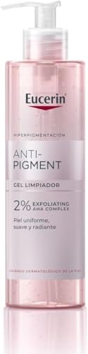 Eucerin Anti-Pigment Gel Limpiador facial (400 ml), gel antimanchas para una piel de aspecto renovado y radiante al instante, exfoliante facial para reducir las manchas oscuras