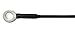 PT Auto Warehouse TC-TO003-P - Tailgate Lift Support Cable, 17 15/16