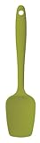 Kitchencraft Colourworks Silicone Mini Spoon Spatula, 20cm - Green