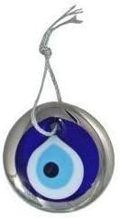 Evil Eye Charm Silver Framed