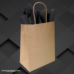 Flexicore Packaging| Gift Wrap Tissue Paper|15"x20"|100 Count (Black, 100 Sheets)