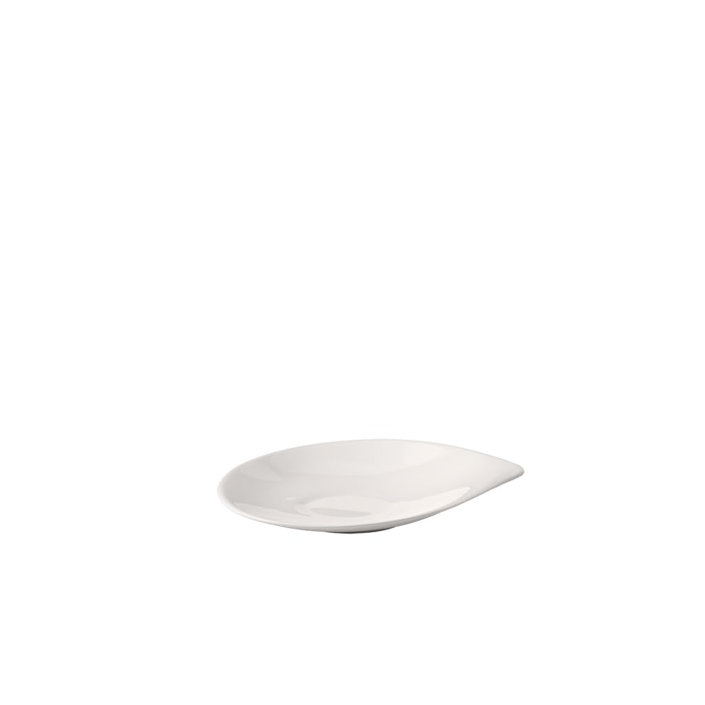 Villeroy & Boch Flow Saucer, 18 x 15 cm, Premium Porcelain, White