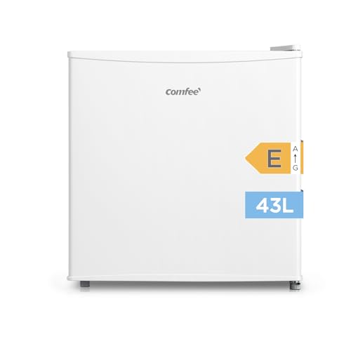 ' RCD50WH2(E) Mini Réfrigérateur/Glacière 43L avec Compartiment Congélateur/Petit Réfrigérateur pour Chambre et Bureau/Refroidissement Rapide dans le Refroidisseur/Contrôle de Température/Blanc