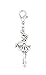 Ballerina Dancer Clip on Charm Perfect for Necklaces and Bracelets 103E