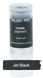 GALAXI PRO HYBRID PIGMENT Semi Permanent Pigment Makeup &amp; tattoo Ink 23 colors 10ml (Jet Black)
