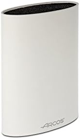 ArcosUniversal Knife Block in Thermoplastic Elastomer. Knife Storage, Holds Knives up to 8'' Inch. White Color. Series Universal