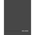 Cornell Notebook: Large 8.5"x11" - 150 Pages: Cornell Note-Taking System Paper For High School College University Students - Simple Minimalist Dark Grey Cover