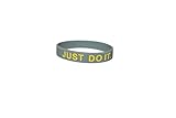 Nike Just Do It + Work Hard StayHumble Bracelet/Wristbands (Gray with Yellow Letters)
