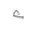 Cocorina 5 pack of 18G Silver Surgical Steel Twist Nose Studs - Star, Heart, Spike, Ball & CZ Stud