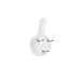 Beautyflier 100Pcs Photo Frame Plastic Nail Painting Mirror Clock Wall Hook Hanger Concrete Hard Wall Utility Hooks White