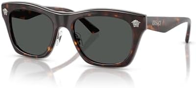 Amazon.com: Versace Man Sunglasses Havana Frame, Dark Grey  display picture 3