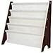 HOMFA Kids Book Rack Storage Sling Bookshelf Toy Display, Espresso / White