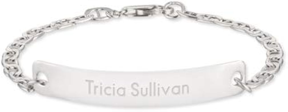 Amazon.com: Things Remembered Personalized Sterling Silver ID Link