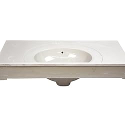 Design House Cultured Marble Vanity Top, Ivory