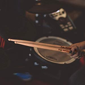 Mugig Drumsticks, 5A Wood Tip Hickory Drum Stick, for Kids,Adults, Professional and Beginner (3 Pairs)