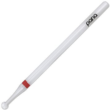 PANA 3/32" Shank Size Professional - Ball Shaped White Ceramic Bit Fine Grit - Nail Drill Bit for Dremel Machine