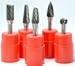 KOTVTM 5Pcs 10MM Head Tungsten Carbide Rotary Burr Set 1/4-Inch Shank Carbide Burrs For Die Grinder Cutting Burs Grinder Drill Metal Polishing…