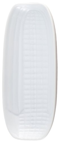 HIC Corn Dish, Fine White Porcelain, 9.5-Inches x 4.25-Inches