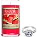 Watermelon Candle with Ring Inside (Surprise Jewelry Valued at $15 to $5,000) Ring Size 7
