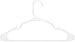 ZOYER White Plastic Hangers 20 Pack, Heavy Duty Adult Hangers for Clothes, Thin Coat Hanger with Shoulder Grooves Space Saving Durable Hanger for Shirt, Pant, Skirt