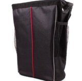 Auto Litter Bag , Car Trash Bag & Organizer By Konsait - Car Garbage Bag - Keep Your Car tidy and Clean - Stylish and Durable Black Cloth Exterior - Wipe Clean leakprof Interior - Mesh Side Pockets to Hold Phone or Tissues - Snap Shut Top - Velcro Closure - Attaches to Head Rest - Great For Road Trips - Works on Front or Rear Seat - Great Gift Idea