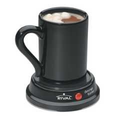 Rival BW8M-BL Black Beverage Warmer with 8 oz mug