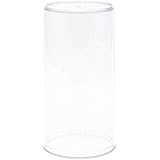 Pioneer Plastics Round Acrylic Display Cases for Dolls, Bears, Action Figures, 4