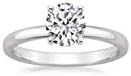41 Points Classic 4 Claw Diamond Ring 18K White Gold Ring Engagement Ring