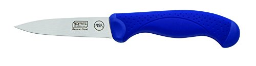 HoffritzCommercial - 5226097 Hoffritz Commercial German Steel Paring Knife with Non-Slip Handle for Home and Professional Use, 3.5-Inch, Navy