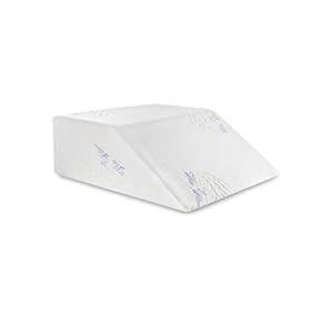 The White Willow Orthopedic Medical Grade Foam Bed Wedge Elevated Leg Rest Pillow for Improved Circulation, Acid Reflux…