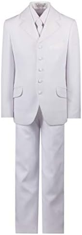 Boys 5 Button First Holy Communion Suit - White