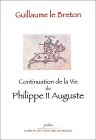 Continuation de la vie de Philippe II Auguste