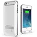 iPhone 5S Battery Case, iPhone 5 Battery Case - Maxboost Atomic S Portable Charger for iPhone 5/5S [MFI Certified] External Protective 2400mAh Battery Charging Juice Power Bank [Glossy White/Silver]