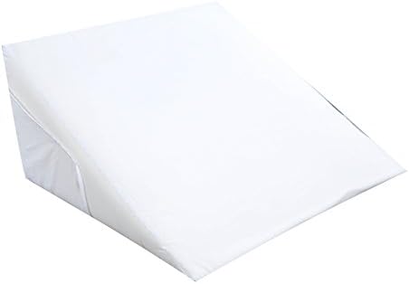 Benovate Slant Foam Wedge Cushion, Respiratory Relief, Leg Pain Relief, Ankle Pain Relief, Foot Pain Relief, Removable Cover - White
